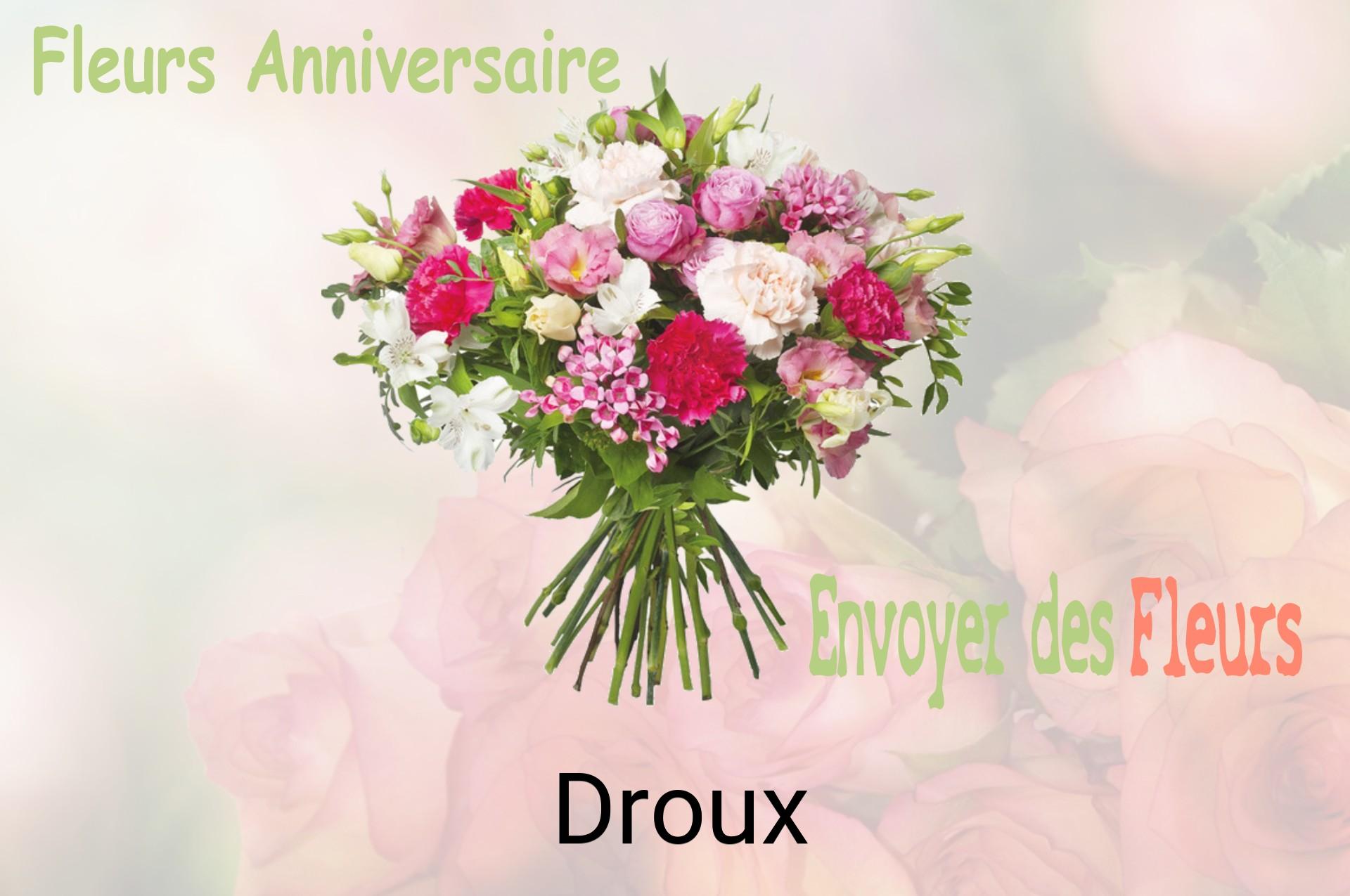 Bouquet de fleurs d’anniversaire livré à Droux